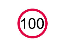 100 km/h Schild