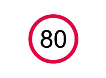 80 km/h Schild